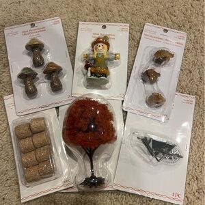 Ashland Mini Autumn Decorations - Natural Brown